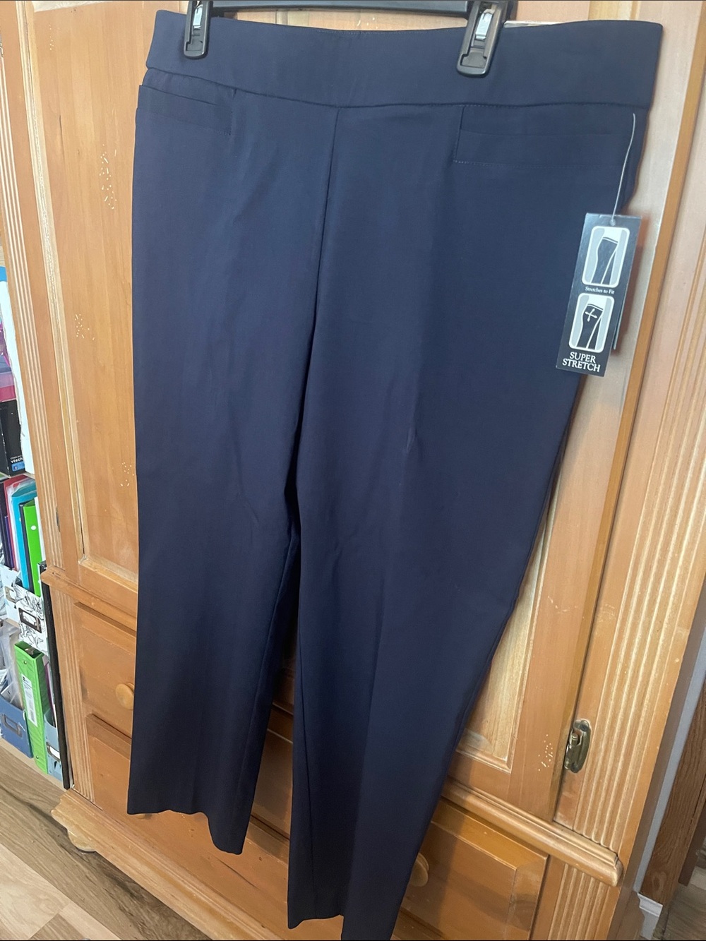 Kim Rogers Navy Straight Leg Pants